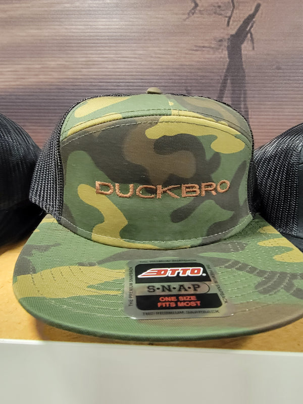 CAMO DUCKBRO LOGO HAT (7 PANEL)