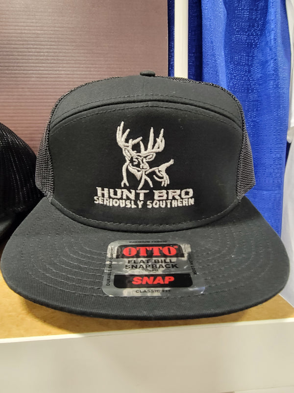 HUNTBRO DEER HAT (BLACK 7 PANEL)