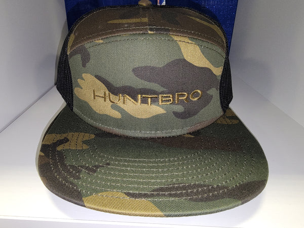 CAMO HUNTBRO LOGO HAT (7 PANEL)